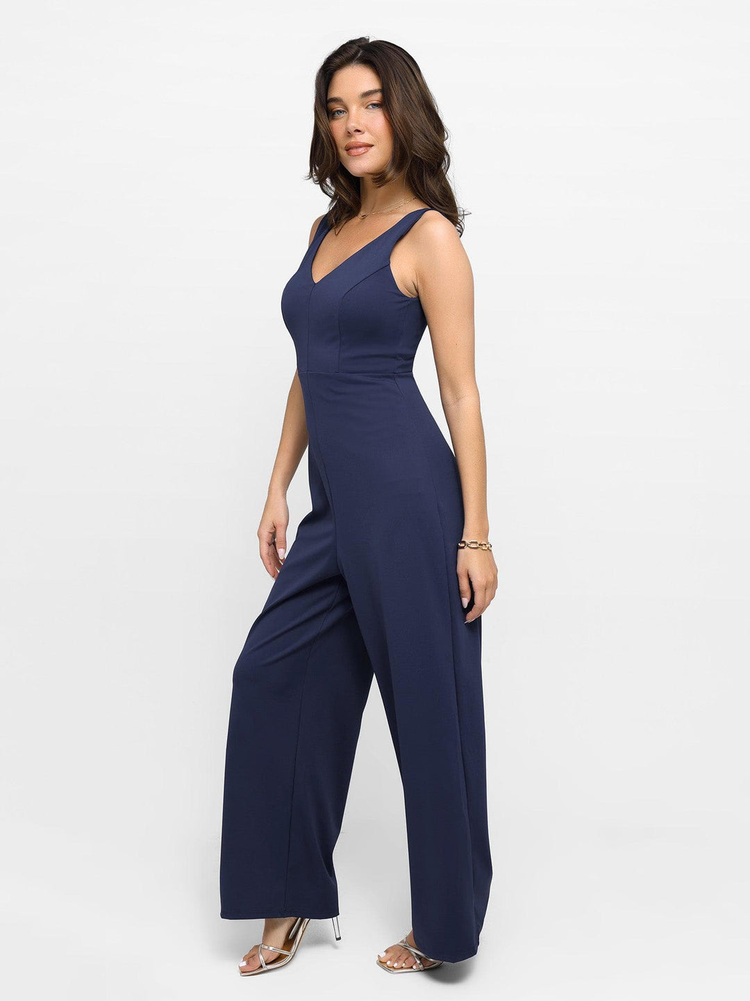 Shapewear Slimming Wide-Leg Jumpsuit