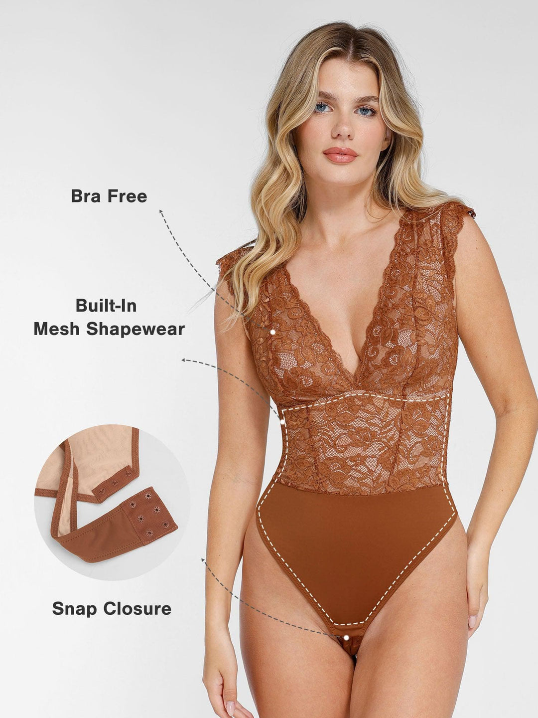 Shapewear Sculpting Lace Bodysuit or Midi Skirt or Shrug