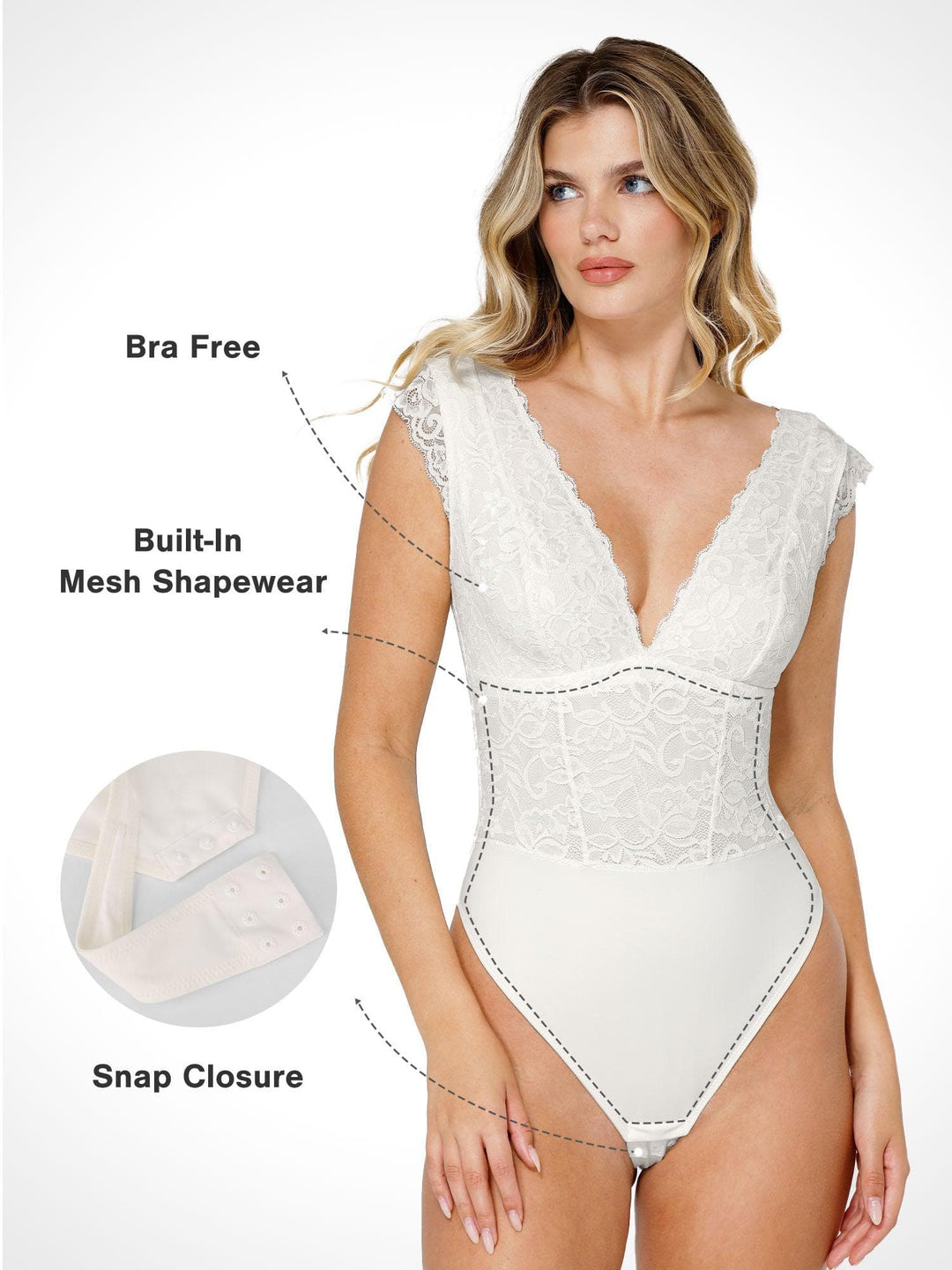 Shapewear Sculpting Lace Bodysuit or Midi Skirt or Shrug