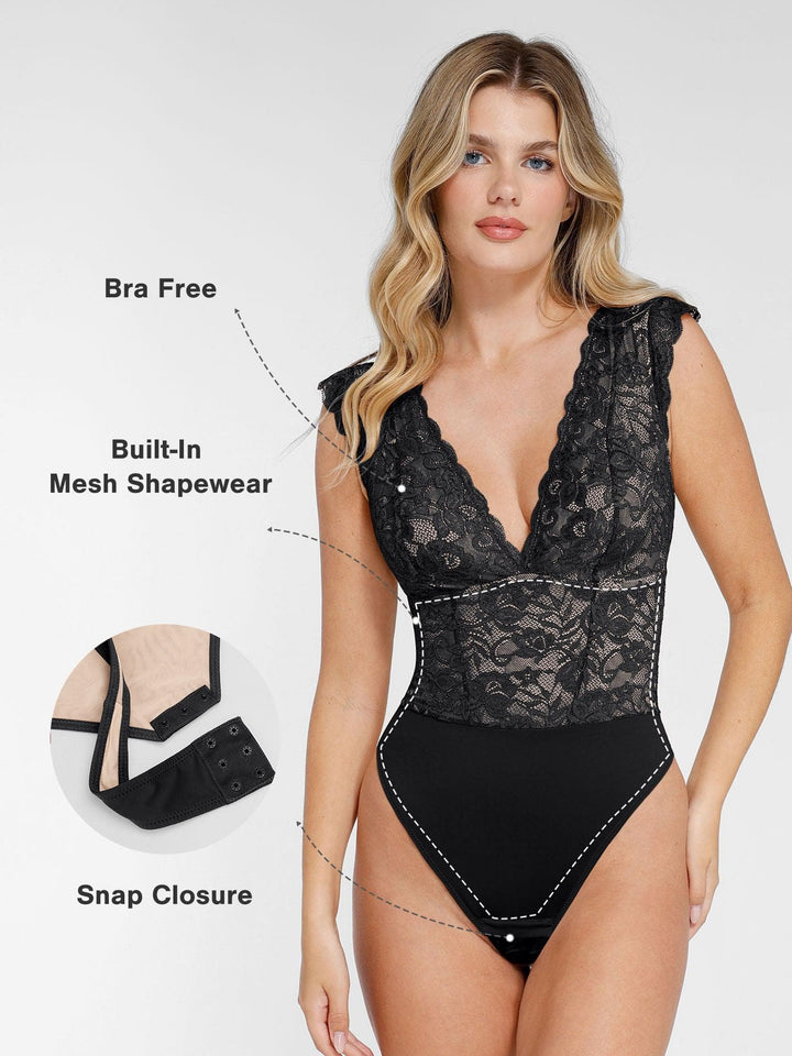 Shapewear Sculpting Lace Bodysuit or Midi Skirt or Shrug