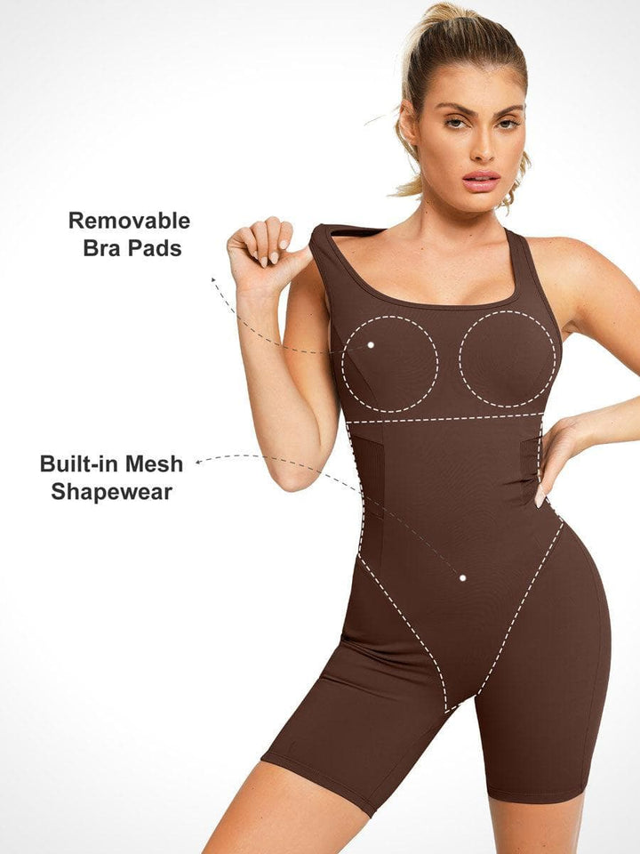 Shapewear Slimming Racerback Romper