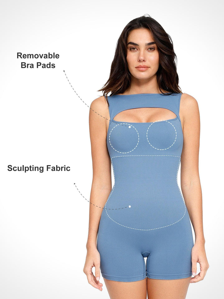 Shapewear Seamless Tummy Control Cut-Out Romper