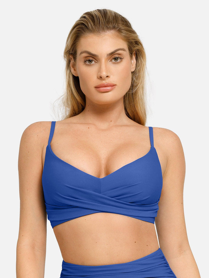 Shapewear Ruched Sculpting Bikini Top and Bottom Set