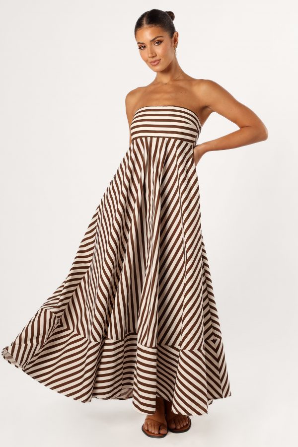 The Sienna Luxe Strapless Gown – Rich Chocolate Edition