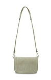 Suede cross body tas - Brown Rice Soft Sand